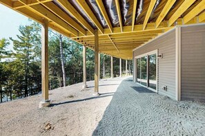 Terrace/patio - NEW lakefront escape with dock, game room, kayaks, 2 master suites & large deck (Three Lakes)