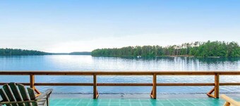 Waterfront cabin with Plum Lake views, private dock, beach access & kayaks