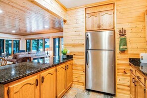 Interior - Waterfront cabin with Plum Lake views, private dock, beach access & kayaks (Sayner)