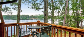 Waterfront cabin with Plum Lake views, private dock, beach access & kayaks