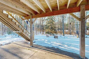 Property grounds - Cozy tree-lined home located near town, lakes, walking & bike trails, w/ firepit (Manitowish Waters)