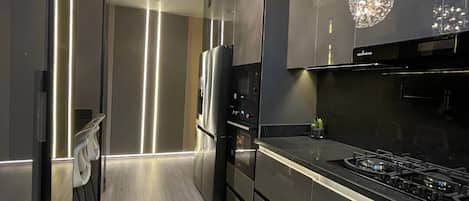 Apartment, Patio | Private kitchen