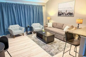 TV, offices - Coastal lakefront basecamp at Delton Grand with resort pools & beaches (Wisconsin Dells)