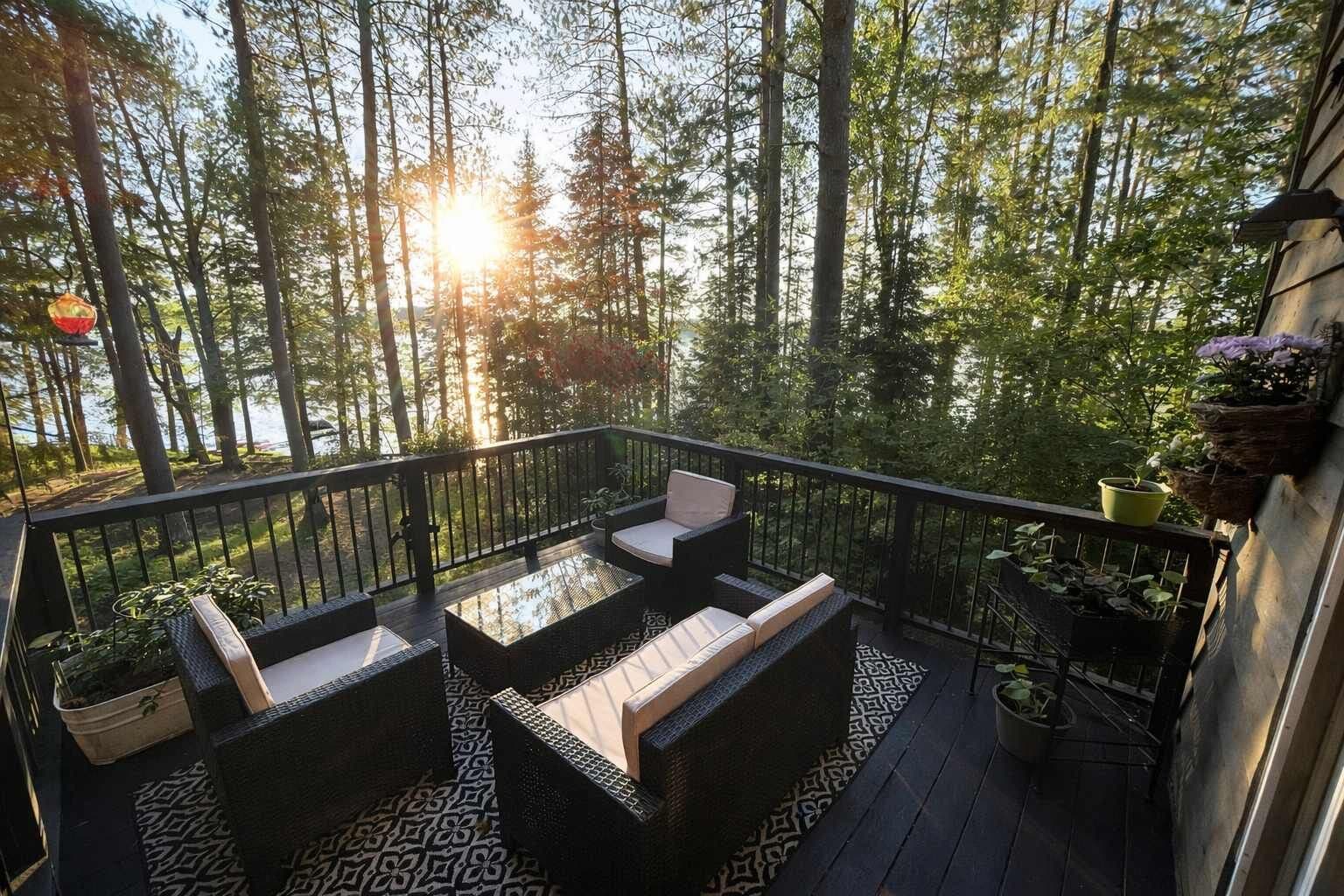 Cabin, nhiều giường (Amber Sunset Retreat) | Hiên