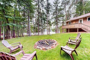 Terrace/patio - Hillis House | Lakefront house in Arbor Vitae w/water toys & two kitchens (Arbor Vitae)