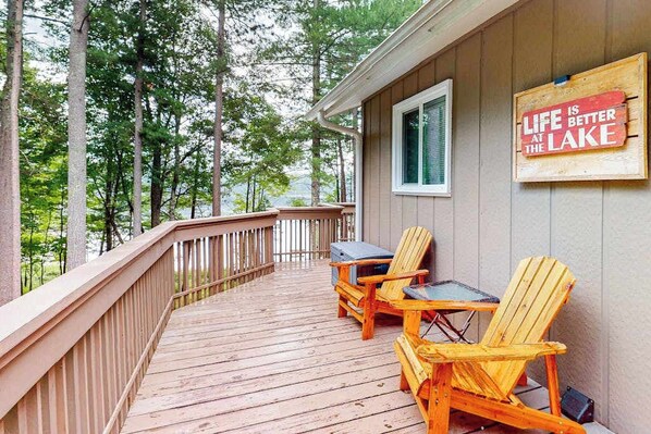 Property grounds - Hillis House | Lakefront house in Arbor Vitae w/water toys & two kitchens (Arbor Vitae)