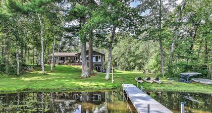 Private waterfront home with dock, kayaks, firepit, & open layout - dog-friendly