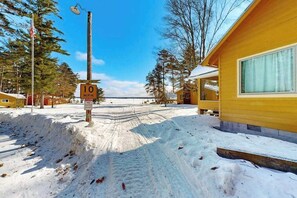 Property grounds - Lakeview cabin with dock access, kayaks, row boat, firepit & year-round fun (St. Germain)