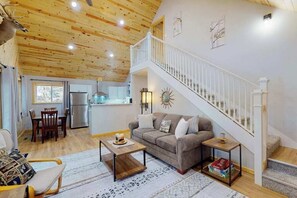 TV, offices - Dog-friendly, lakefront getaway with a firepit, dock, washer/dryer, & AC (St. Germain)