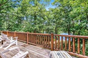 Property grounds - Riverfront cabin with a dock, kayaks and a canoe - firepit and water views (Lyndon Station)