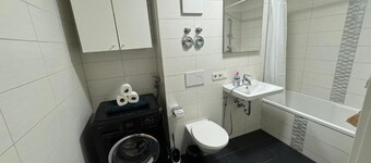 Modern garden apartment near the trade fair and Munich Airport
