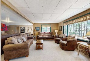 TV, DVD player, offices - Family-friendly and waterfront home w/ basketball hoop - Dogs ok (Eagle River)