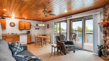 TV, fireplace, DVD player, offices