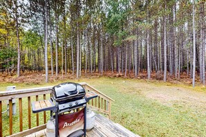 Property grounds - Cozy, dog-friendly home with on-site snowmobile/ATV trails & firepit (Conover)