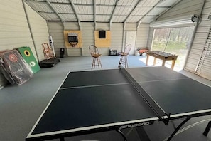 Games room - Cozy, dog-friendly home with on-site snowmobile/ATV trails & firepit (Conover)