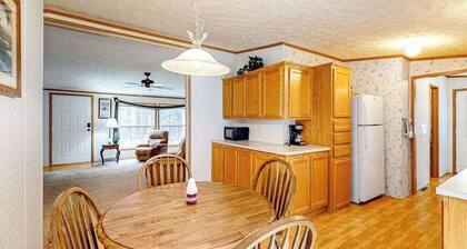 Cozy, dog-friendly home with on-site snowmobile/ATV trails & firepit