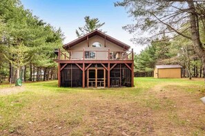 Exterior - Riverfront home with private dock, kayaks, views, firepit, cornhole & foosball (Eagle River)
