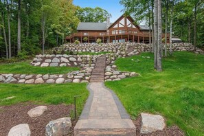 Exterior - 3-story chalet with private hot tub, game room & waters toys - dog-friendly (Lac Du Flambeau)
