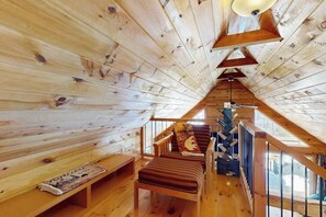 Interior - Charming Log Cabin-  Boat, fish, hike & snowmobile—minutes to lakes & trails (Friendship)