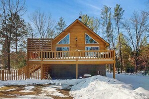 Exterior - Charming Log Cabin-  Boat, fish, hike & snowmobile—minutes to lakes & trails (Friendship)