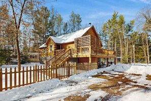 Exterior - Charming Log Cabin-  Boat, fish, hike & snowmobile—minutes to lakes & trails (Friendship)