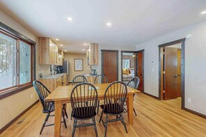 Dining - Waterfront home in great location with private dock, firepit & deck (Mercer)