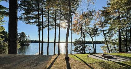 Waterfront home in great location with private dock, firepit & deck