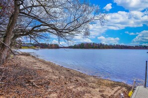 Beach - Recreational lakefront home w/ private dock, trails access, & washer/dryer (Tomahawk)