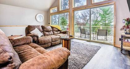 Recreational lakefront home w/ private dock, trails access, & washer/dryer