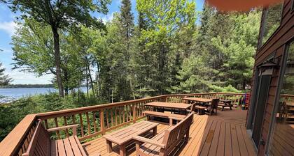 Lakefront home with firepit, large deck, & amazing views