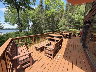 Lakefront home with firepit, large deck, & amazing views