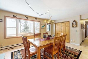 Dining - Lakefront, dog-friendly home with beach access, kayaks and firepit (Phelps)
