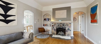 Dog-friendly downtown home with hot tub & deck