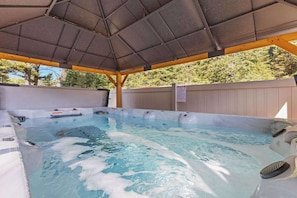 Pool - Modern dog-friendly cabin with hot tub, gas fireplace, patio, grill, & central AC (Conover)