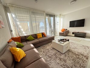Chalet, 3 Bedrooms, Lagoon View | Living area - Fouka North Coast CL4-Ch34-03 (El Dabaa)