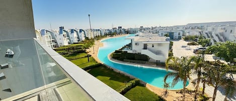 Chalet, 3 Schlafzimmer, Blick auf die Lagune | Pool