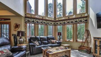 TV, fireplace, DVD player, offices