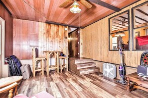 Interior - Lakefront home with private dock, screened porch, woodstove, fast WiFi, & W/D (Rhinelander)