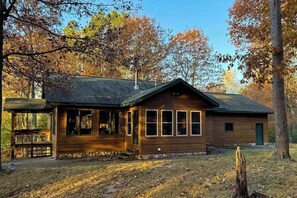 Exterior - Cozy, Peaceful, Lakefront Retreat with Private Walking trails, Fire pit, & More (Eagle River)