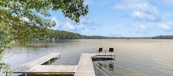 Serene Lakefront Home with Fire pit, Dock, WIFI, & Dog-Friendly