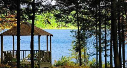 Lakefront dog-friendly retreat with sauna, dock, canoe, paddle board, & firepit