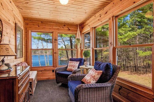 Lakefront Lodge w/ Firepit, Private Dock, and Kayaks - Dogs Welcome