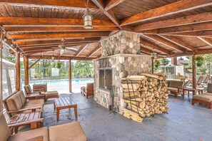 Pool - Lake resort villa with water views, screened porch & marina - dog-friendly (Manitowish Waters)