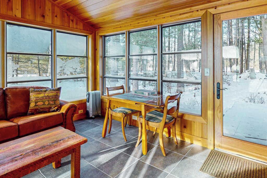 Charming Waterfront Home W/ Dock, Fire Pit, Wifi, Near Town & Trails - Eagle River, WI