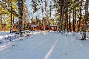 Exterior - Charming Waterfront Home w/ Dock, Fire pit, WIFI, near Town & Trails (Eagle River)
