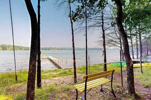 Property grounds - Serene Lakefront Home w/ dock, gas grill, fire pit, WIFI, on ATV trail (Eagle River)