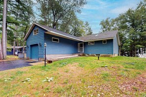 Exterior - New listing - lakefront home with views, dock, fireplace, foosball, deck, & W/D (Eagle River)