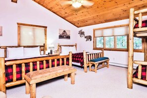 Desk, iron/ironing board, WiFi, bed sheets - Waterfront getaway with wood fireplace, dock, & lakeside deck (Eagle River)