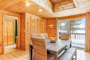 Dining - Lakefront, dog-friendly home with dock, kayaks, deck, & washer/dryer (Eagle River)