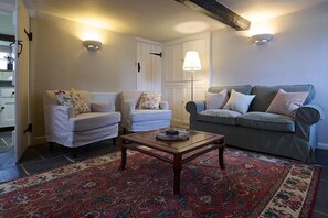 Living area - Church Cottage at The Drewe Arms Community Pub (Drewsteignton)
